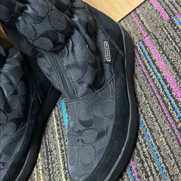 COACH - Women’s Black Winter Boots - Picture 2 of 4